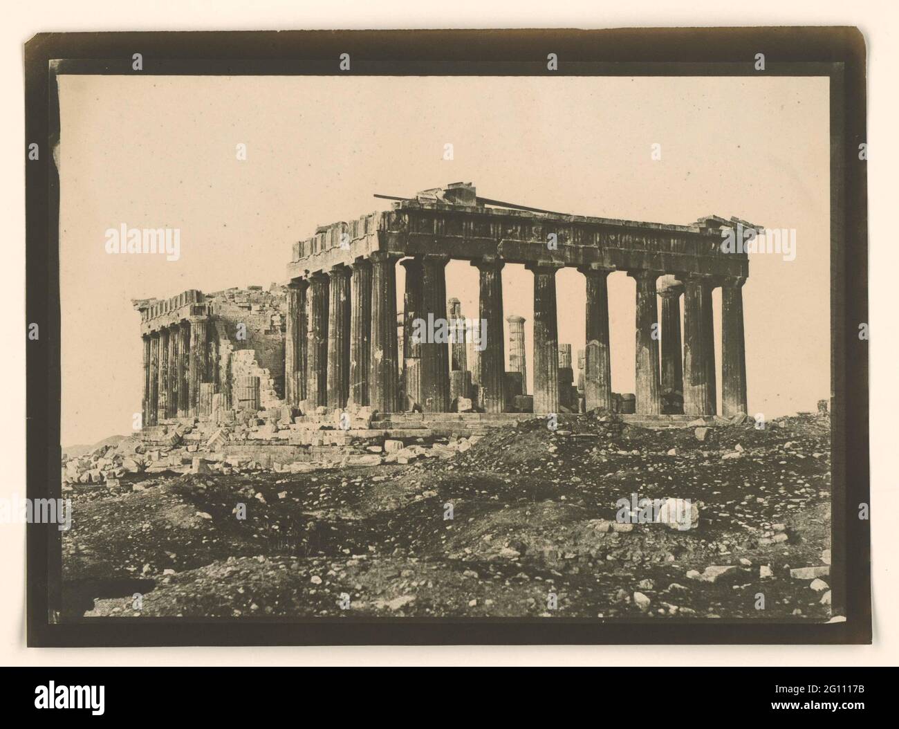 Parthénon (côté est), Acropole, Athènes. Vue sur le côté est du Parthénon Banque D'Images