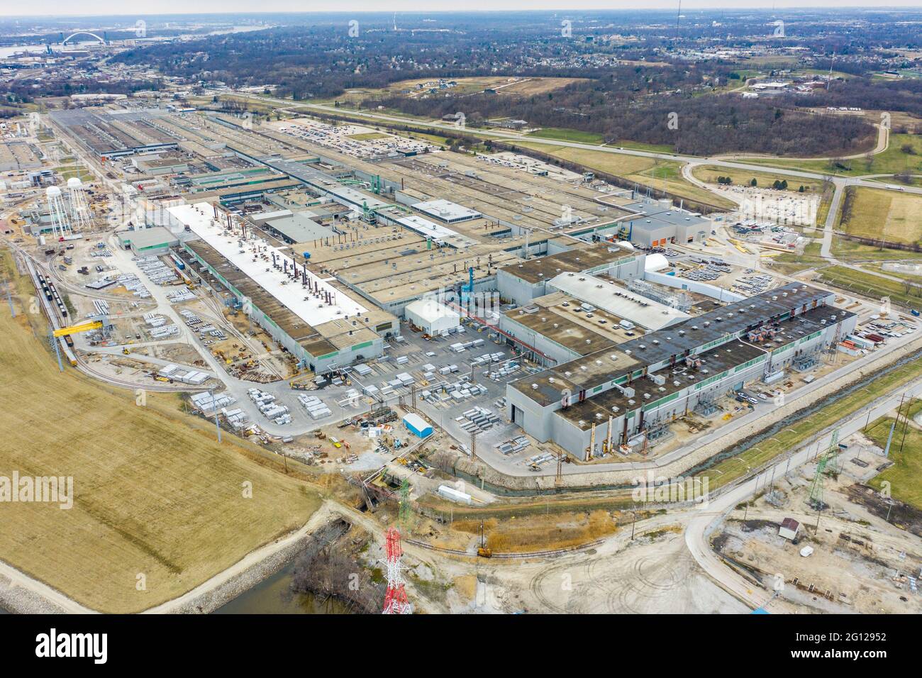 Arconic Davenport Works Shipping and Receiving, Riverdale, Iowa, États-Unis Banque D'Images