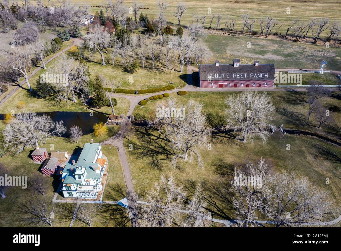 Parc national Buffalo Bill Ranch, North Platte, Nebraska Banque D'Images