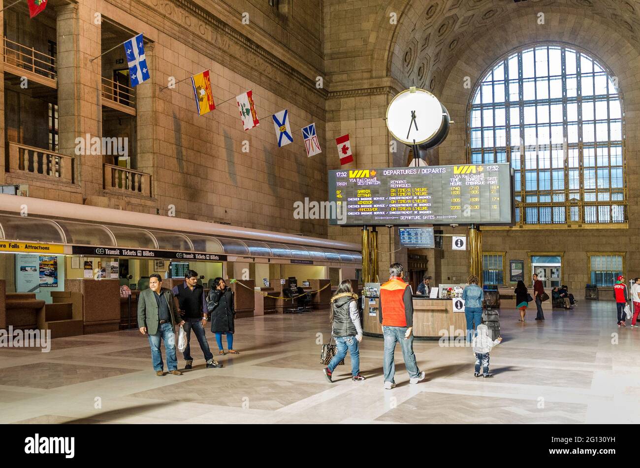 Great Hall of Union Station à Toronto, Canada Banque D'Images