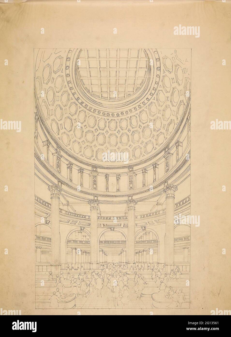 Auteur: D.H. Burnham & Co. T. Eaton Department Store, Toronto, Canada, Interior court perspective - 1912 - D. H. Burnham & Co. American, 1891-1912. Banque D'Images