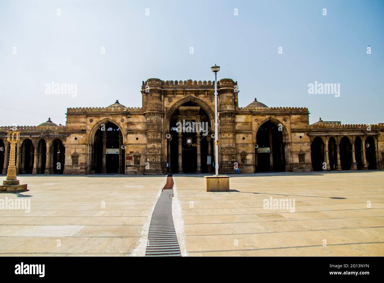 L'ancienne mosquée d'Ahmedabad Banque D'Images