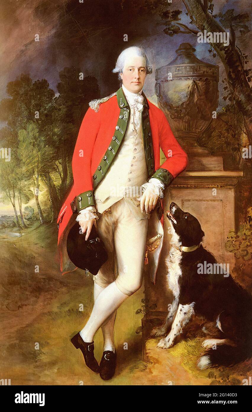 Thomas Gainsborough - Portrait du colonel John Bullock Banque D'Images