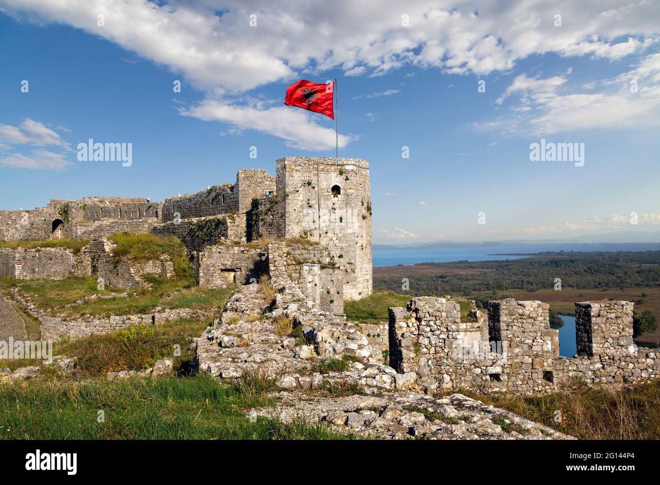 Château historique de Rozafa à Shkodra, Albanie Banque D'Images