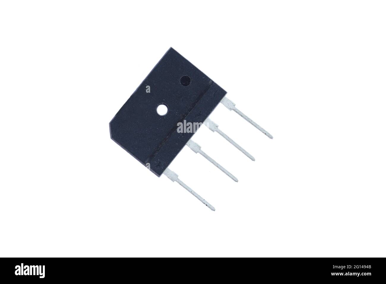 Ponts de diodes isolés sur fond blanc Banque D'Images