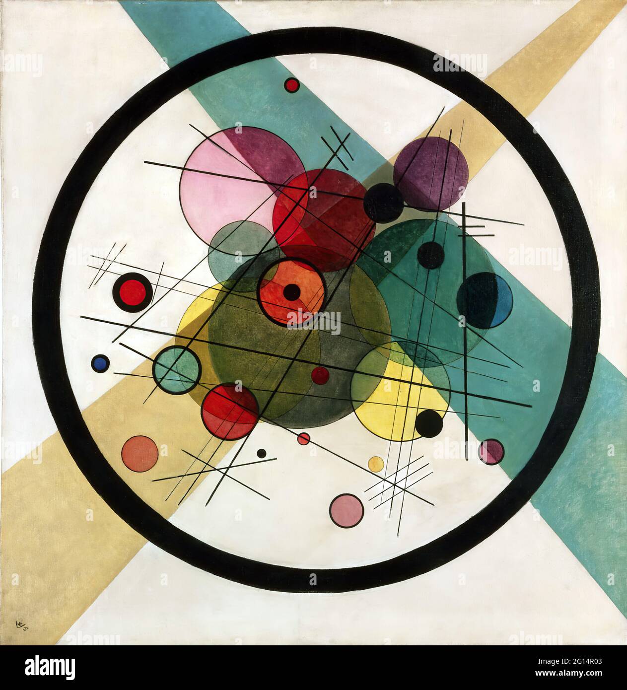 Wassily Kandinsky - cercles dans un cercle Banque D'Images