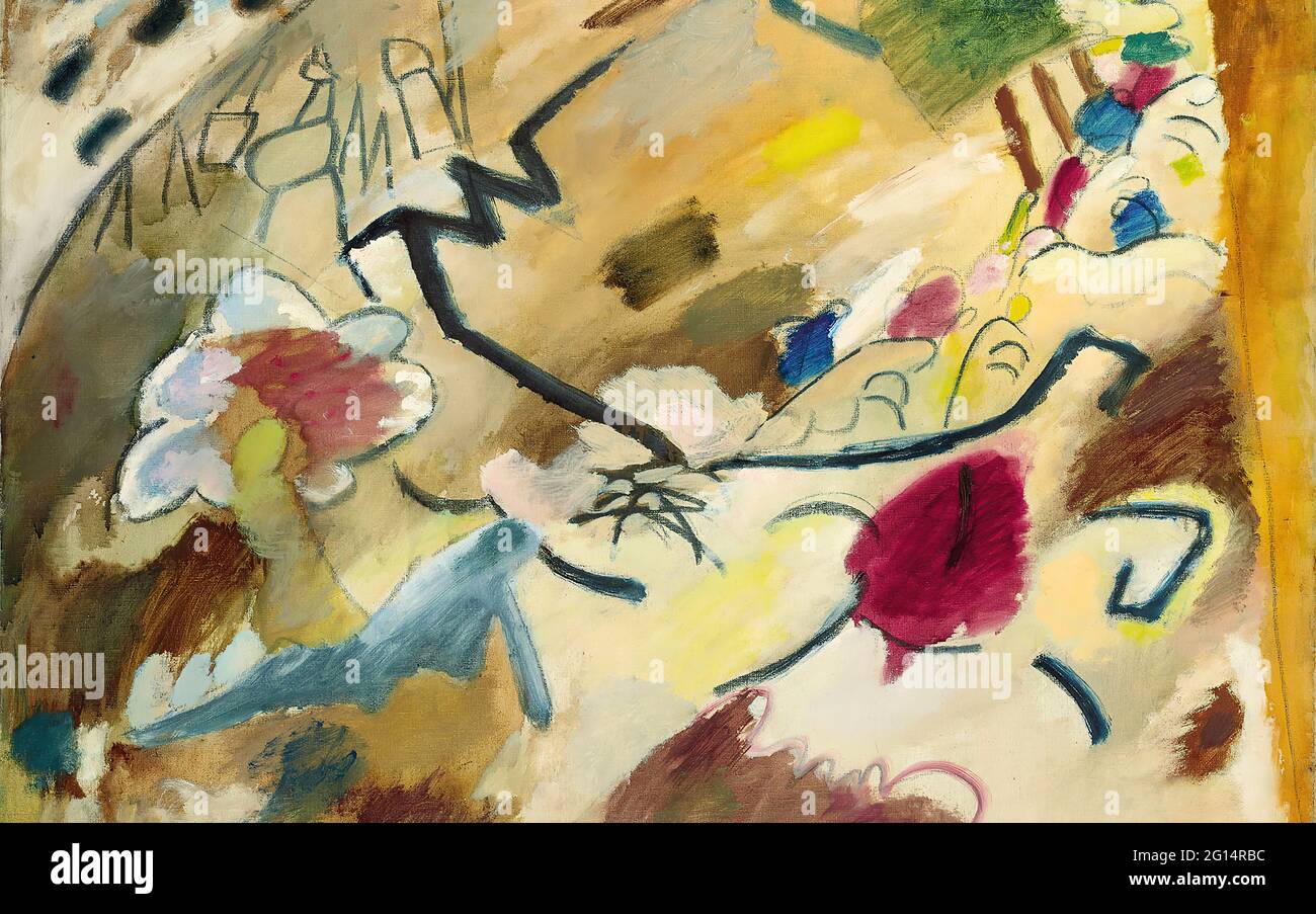 Wassily Kandinsky - improvisation mit Pferden Studie FR improvisation 20 Banque D'Images