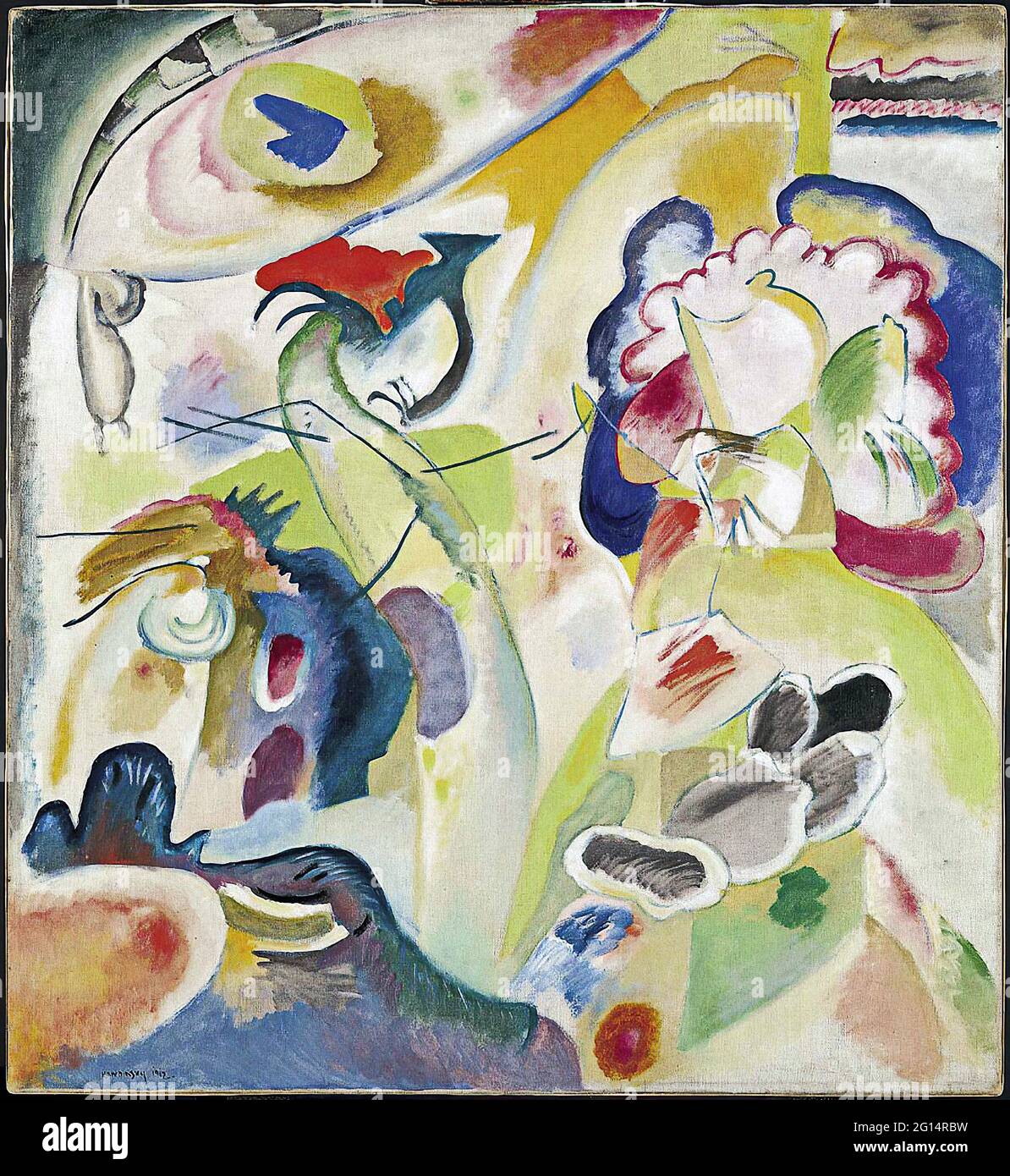 Wassily Kandinsky - improvisation n° 29 The Swan Banque D'Images