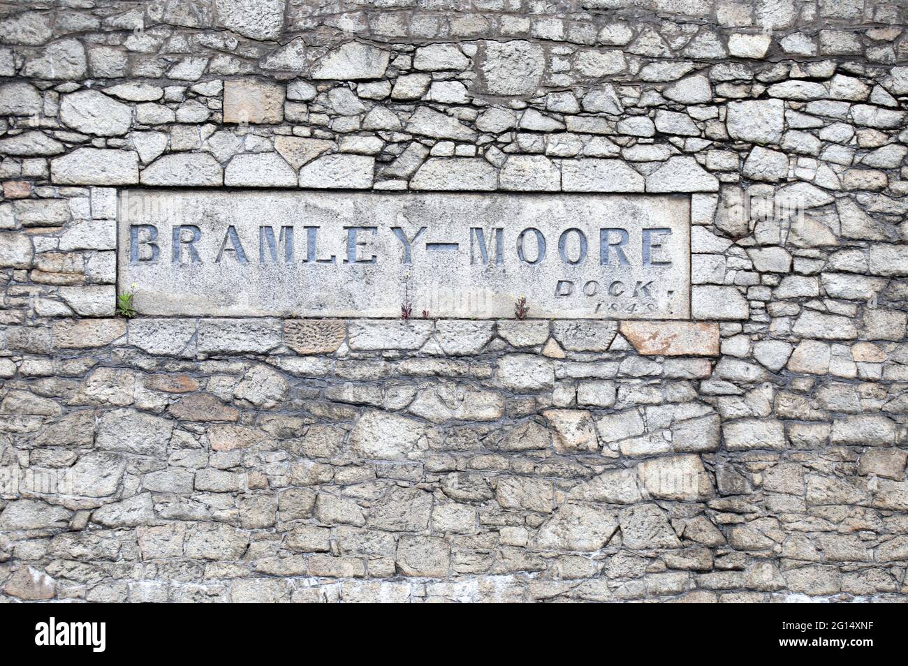 Quai Bramley-Moore construit en 1848 Banque D'Images