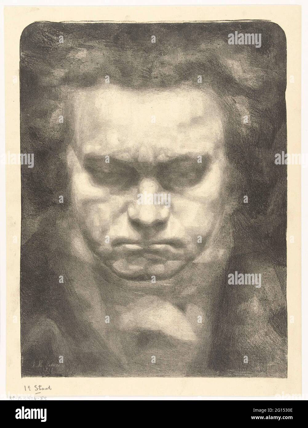 Portrait de Ludwig van Beethoven. Banque D'Images