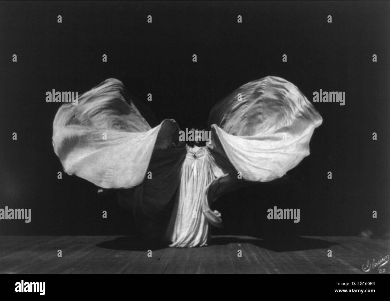 Photographie vintage de la danse de Loie Fuller Banque D'Images