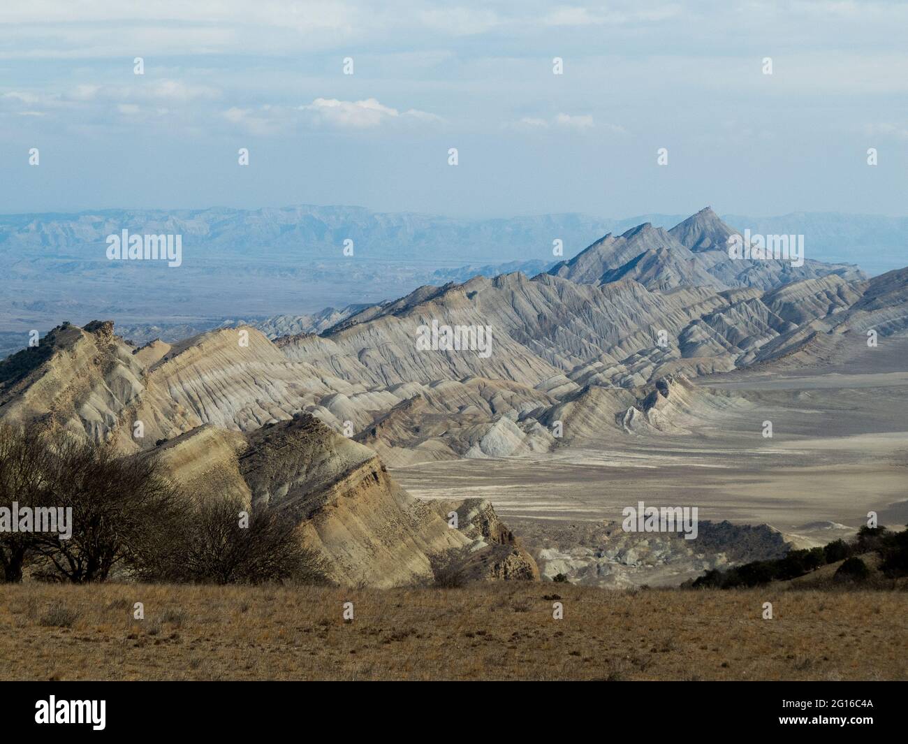 Beauté du paysage du désert dans la réserve gérée de Chachuna, Géorgie Banque D'Images