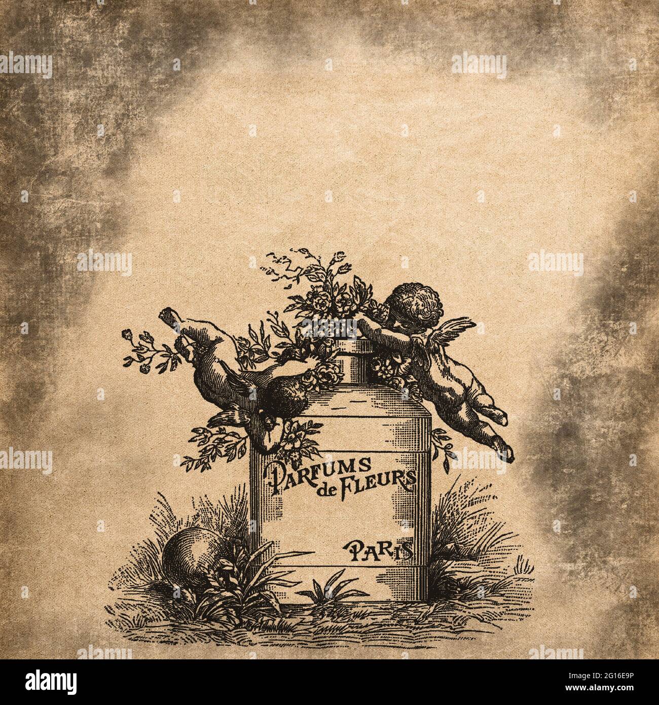 Fond de texture de papier grundy pour découpler l'impression de scrapbooking Banque D'Images