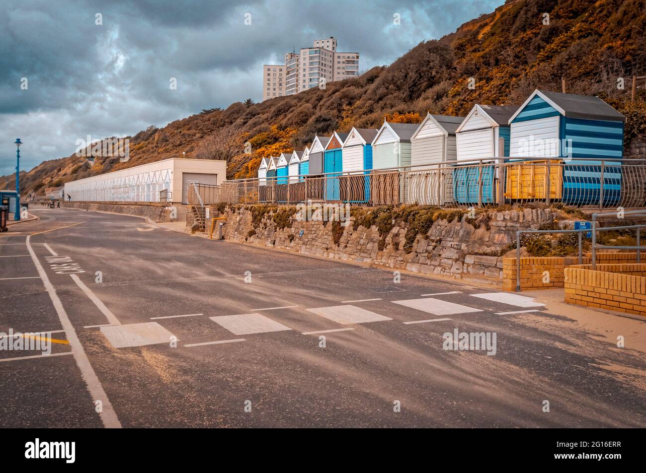 Boscombe Beach, Bournemouth, Angleterre Banque D'Images
