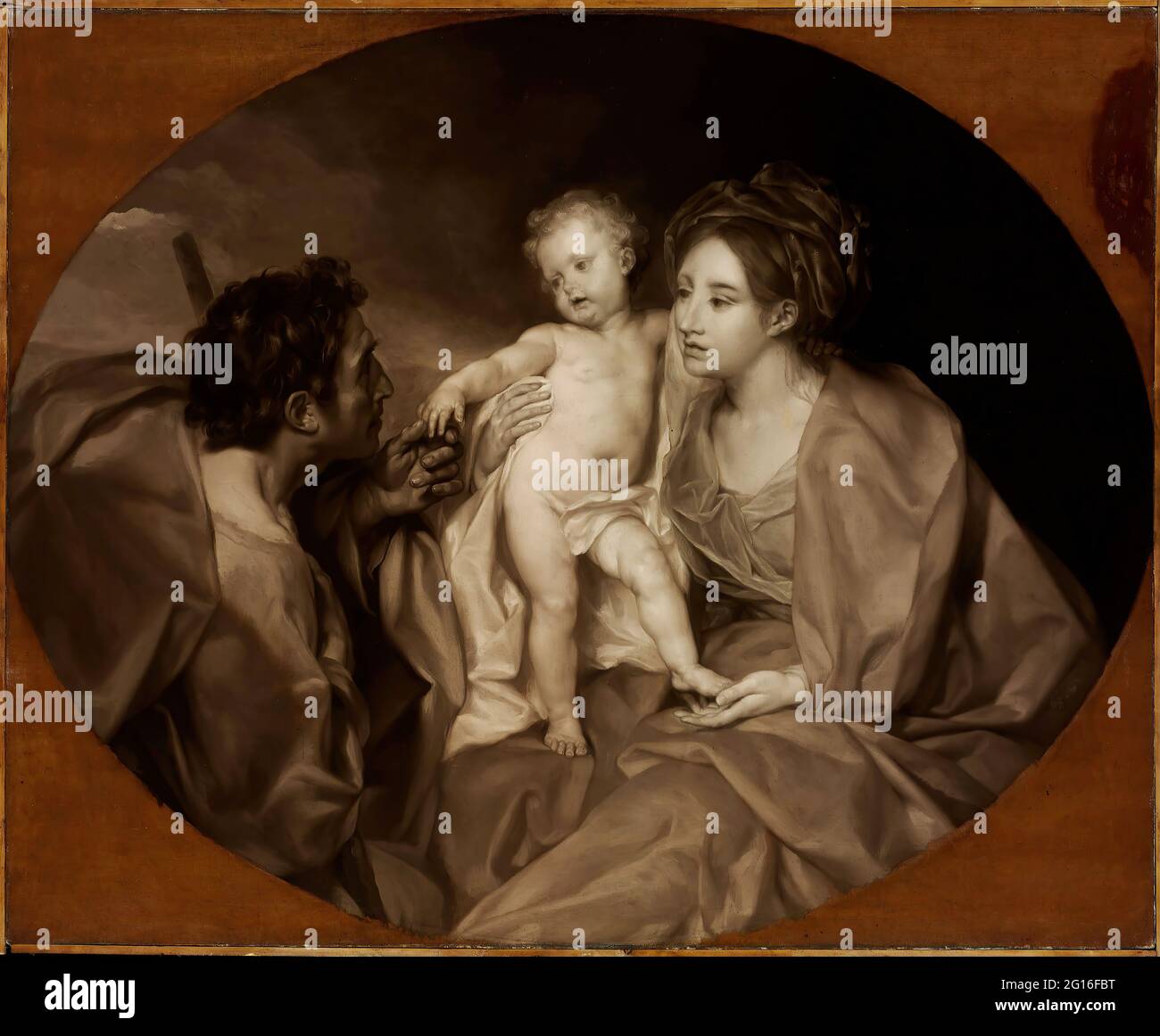 La sainte famille avec raphaël Banque de photographies et d’images à