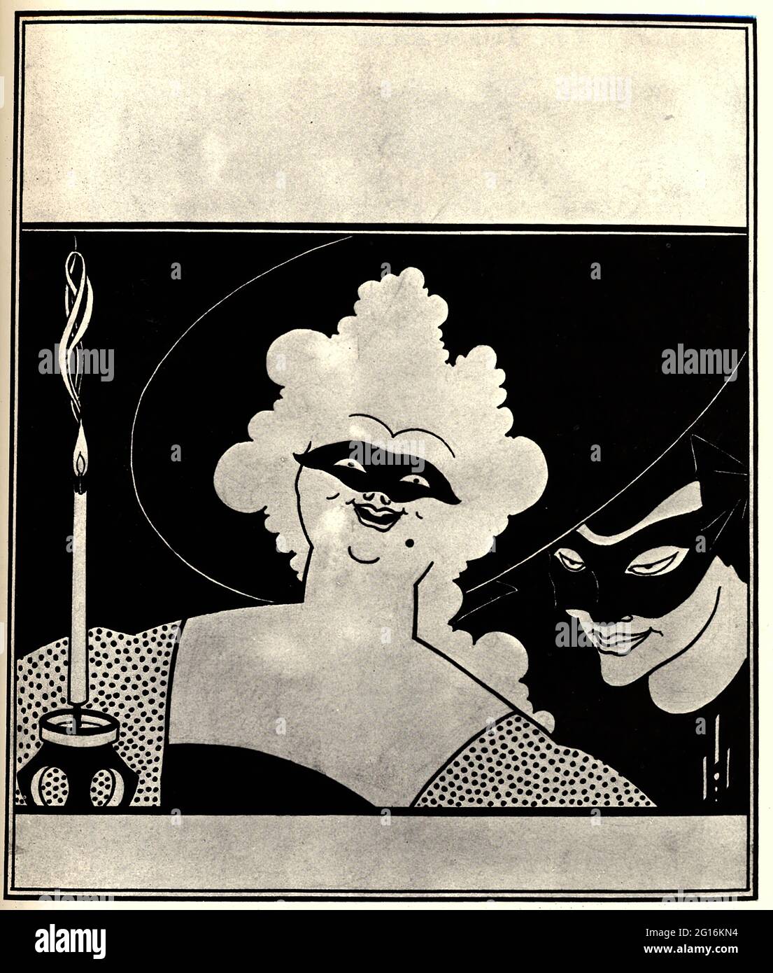 Aubrey Beardsley (1872-1898) - Frontispiece Yellow Book an Illustrated Quarterly 1894 Banque D'Images