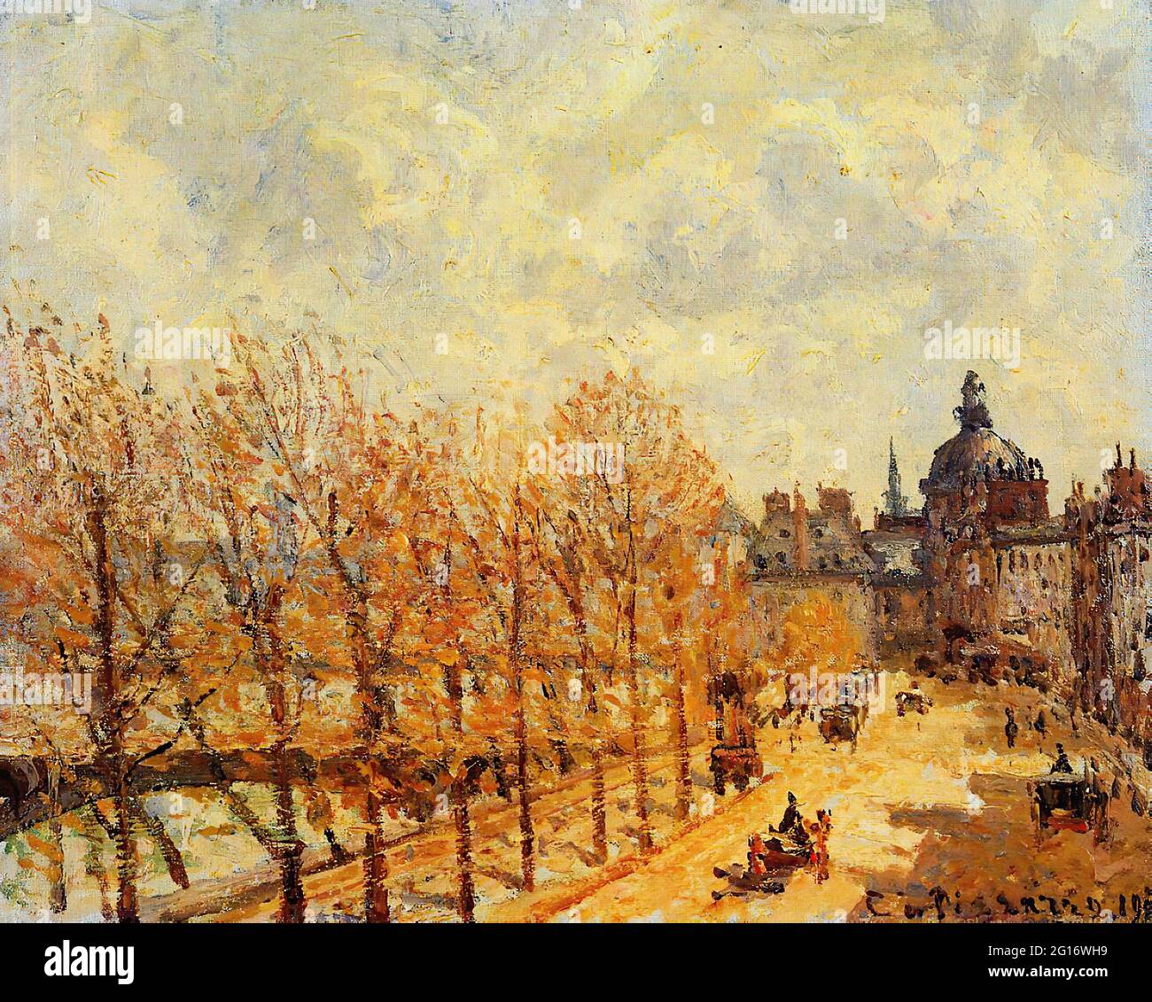 Camille Pissarro - Malaçais Quay matin Sunny Weather 1903 Banque D'Images