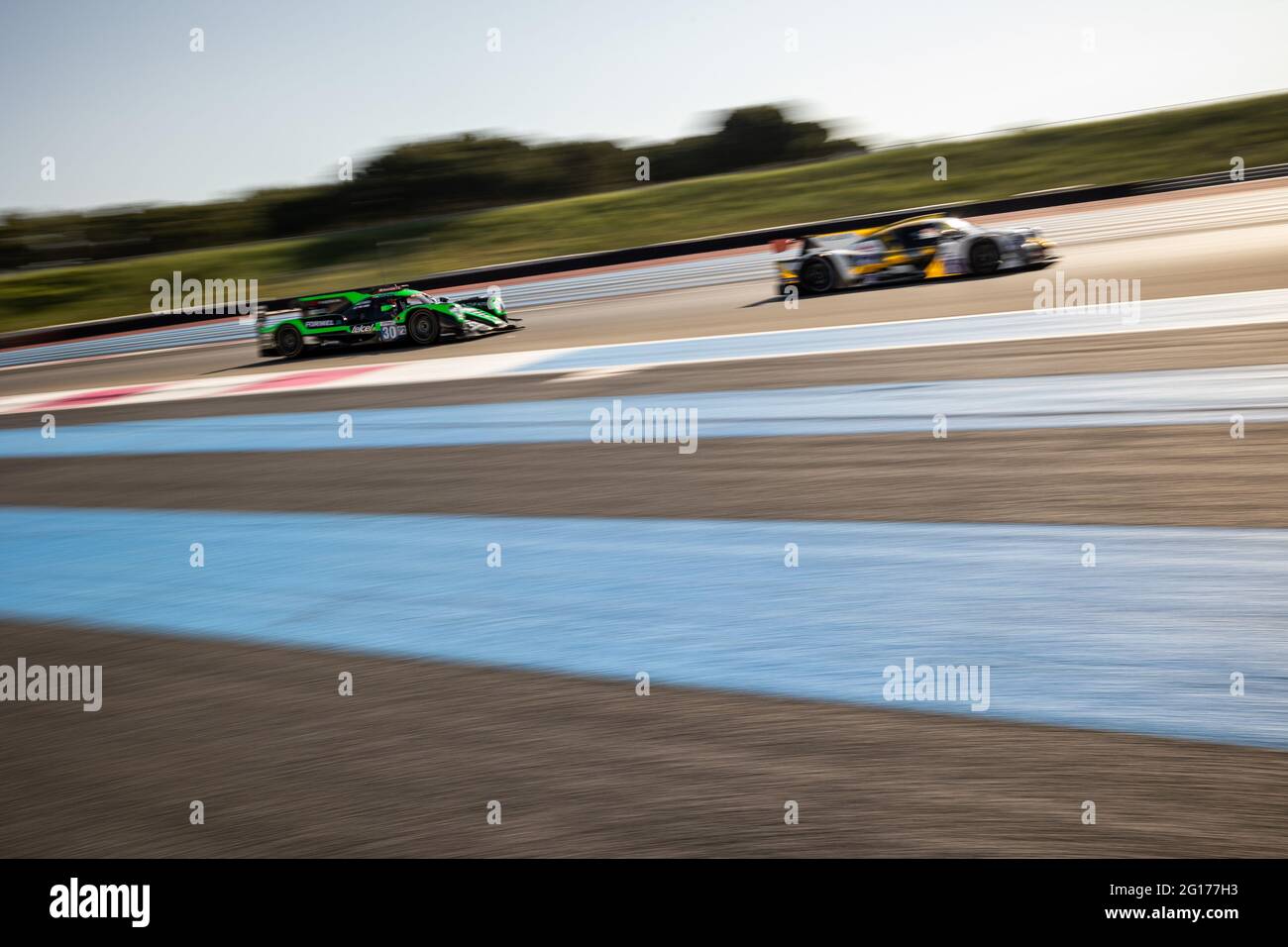 30 Tristan Gommendy (FRA), Rene Binder (AUT), Memo Rojas (MEX), Oreca 07 - Gibson DUQUEINE TEAM, action 06 Nicholas Adcock (GBR), Austin McCusker (USA), Max Koebolt (NLD), Ligier JS P320 - Nissan RACING, action pendant les 2021 4 heures du Castellet, Nielsen 3e tour de la série européenne le Mans 2021, du 04 au 06 juin 2021 sur le circuit Paul Ricard, au Castellet, France - photo Germain Hazard / DPPI / LiveMedia Banque D'Images