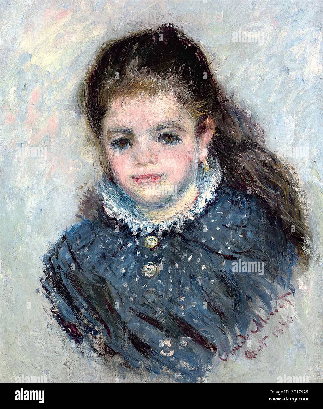 Claude Monet - Portrait de Jeanne Serveau Banque D'Images