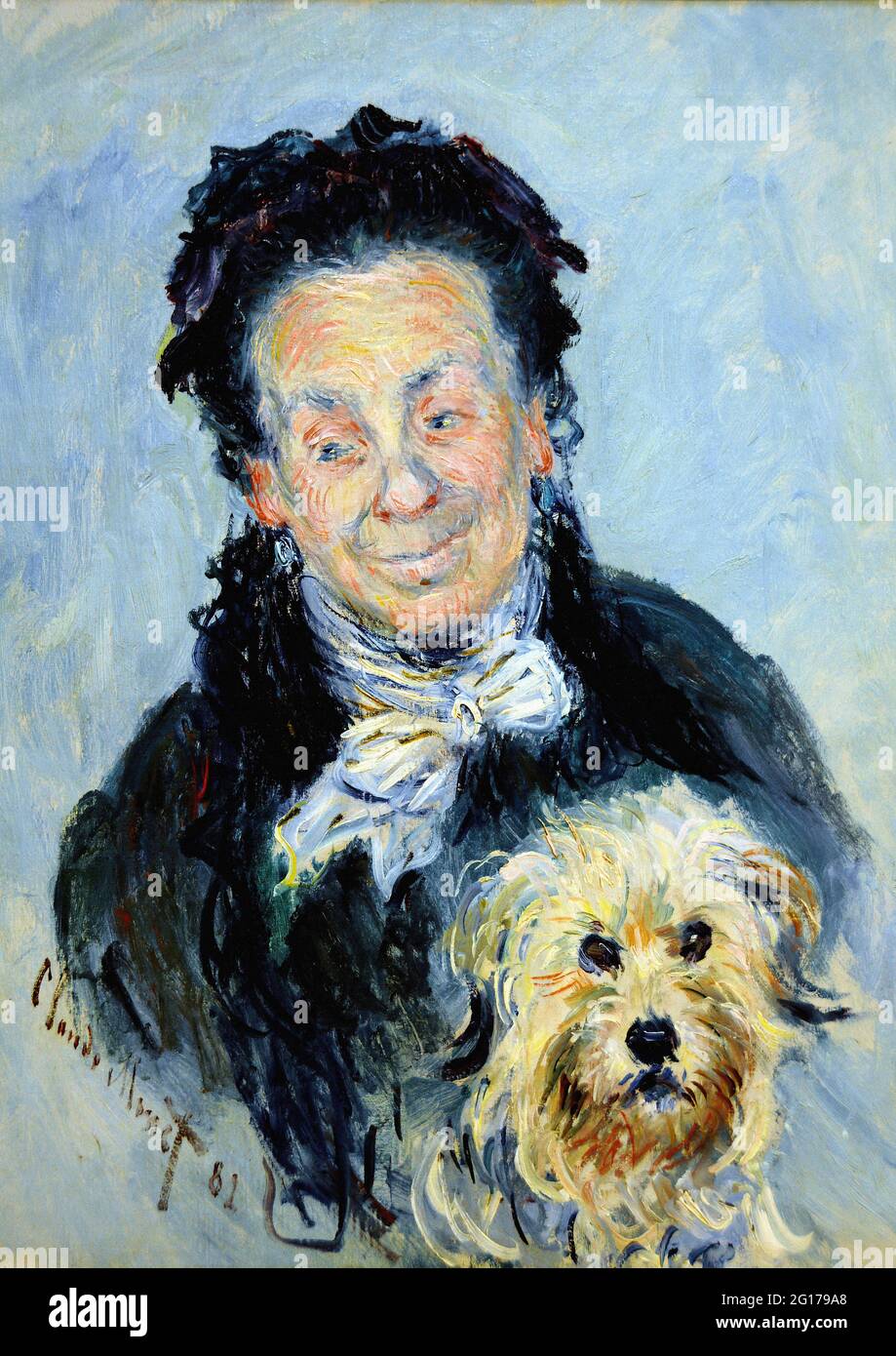 Claude Monet - Portrait Eugénie Graff Madame Paul 1882 Banque D'Images