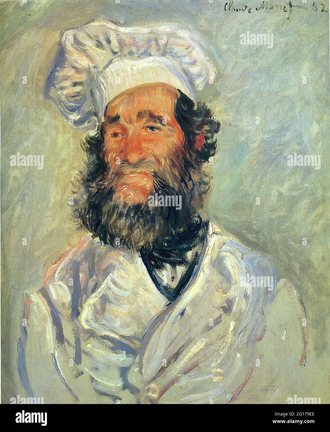 Claude Monet - Portrait Père Paul 1882 Banque D'Images