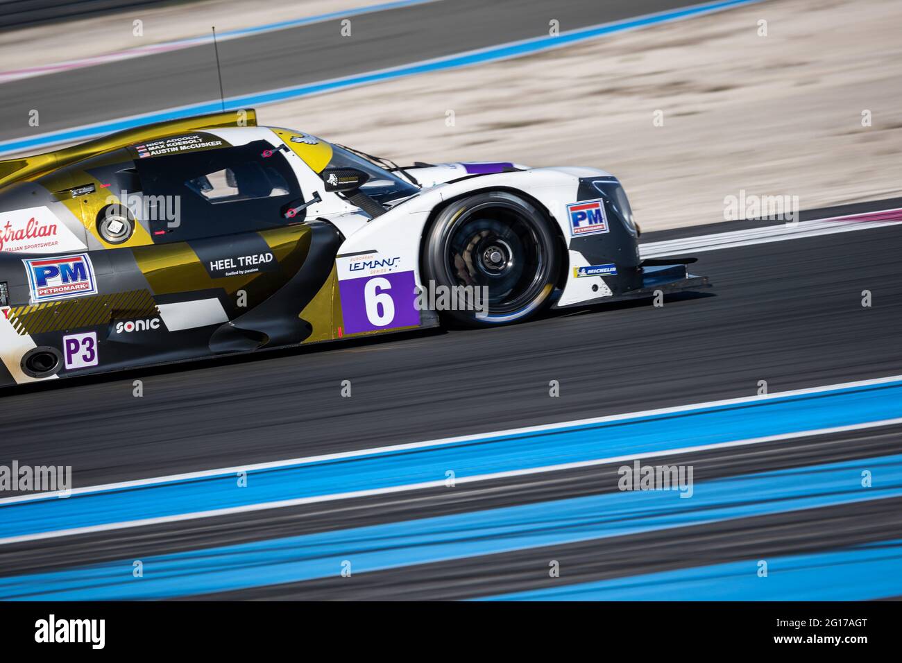 06 Nicholas Adcock (GBR), Austin McCusker (USA), Max Koebolt (NLD), Ligier JS P320 - Nissan NIELSEN COURSE, action pendant les 2021 4 heures du Castellet, 3e tour de la série européenne le Mans 2021, du 04 au 06 juin 2021 sur le circuit Paul Ricard, au Castellet, France - photo Germain Hazard / DPPI / LiveMedia Banque D'Images