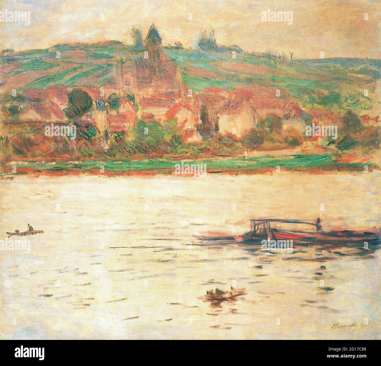 Monet la seine a vetheuil Banque de photographies et d’images à haute ...