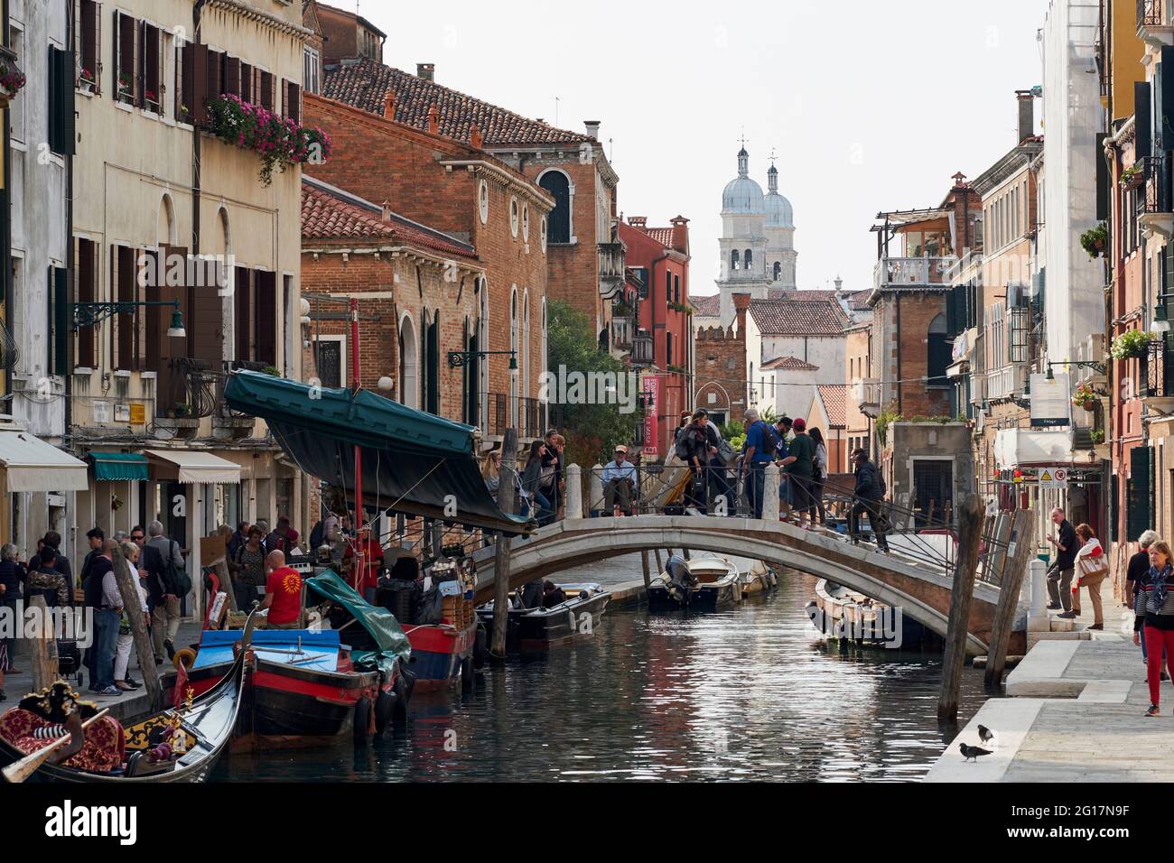 Les canaux de Venise avec l'architecture italienne, Venise, Italie, 2017 Banque D'Images