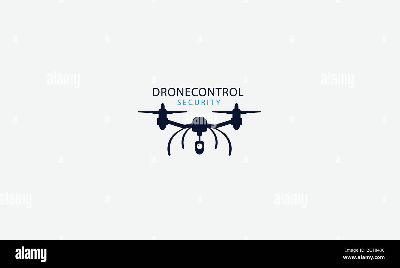 Logo de caméra à vecteur de drone Illustration de Vecteur