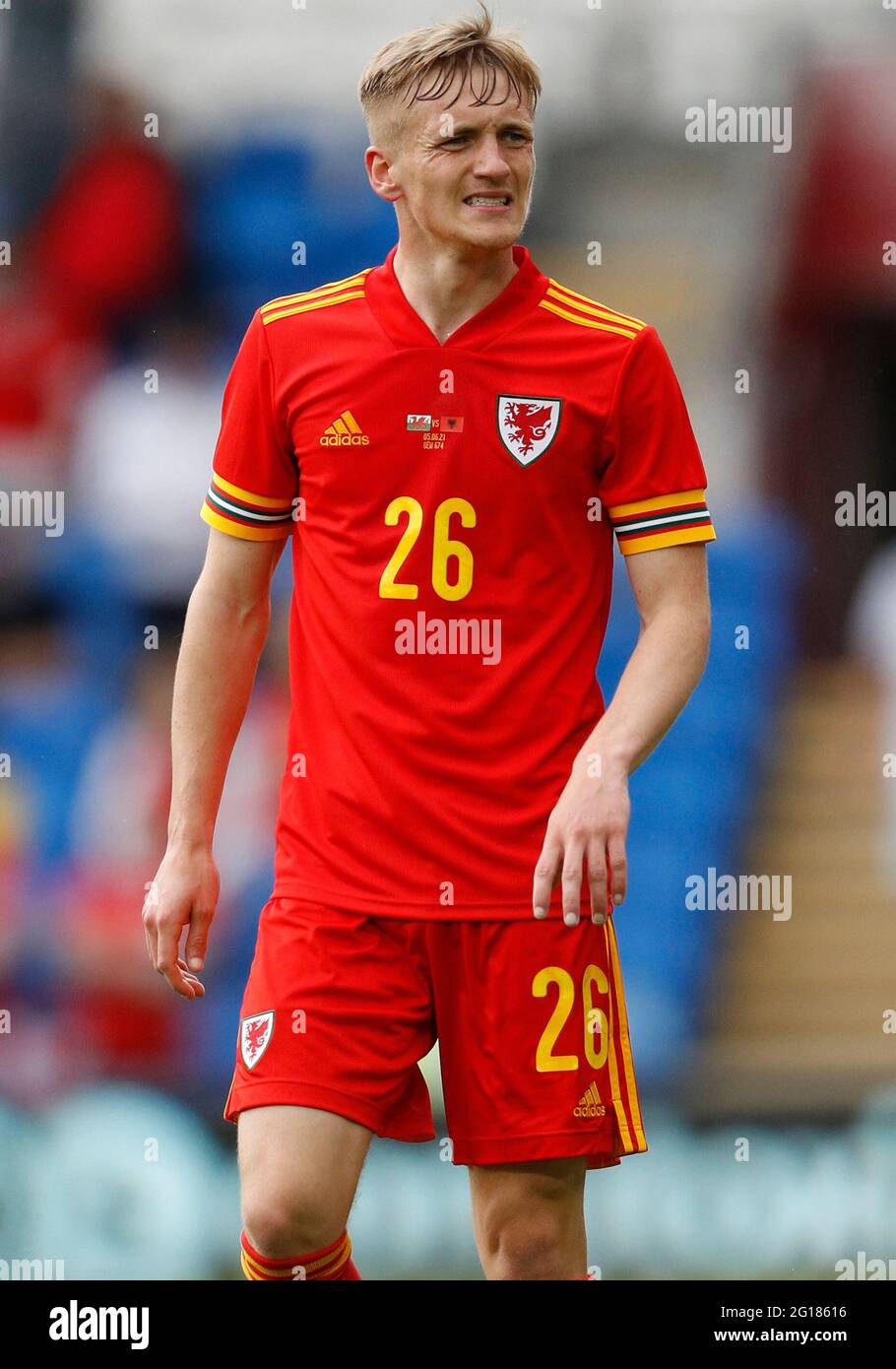 Cardiff, pays de Galles, 5 juin 2021. Matthew Smith, du pays de Galles, lors du match international de football au stade de Cardiff City, à Cardiff. Le crédit photo doit être lu : Darren Staples / Sportimage Banque D'Images