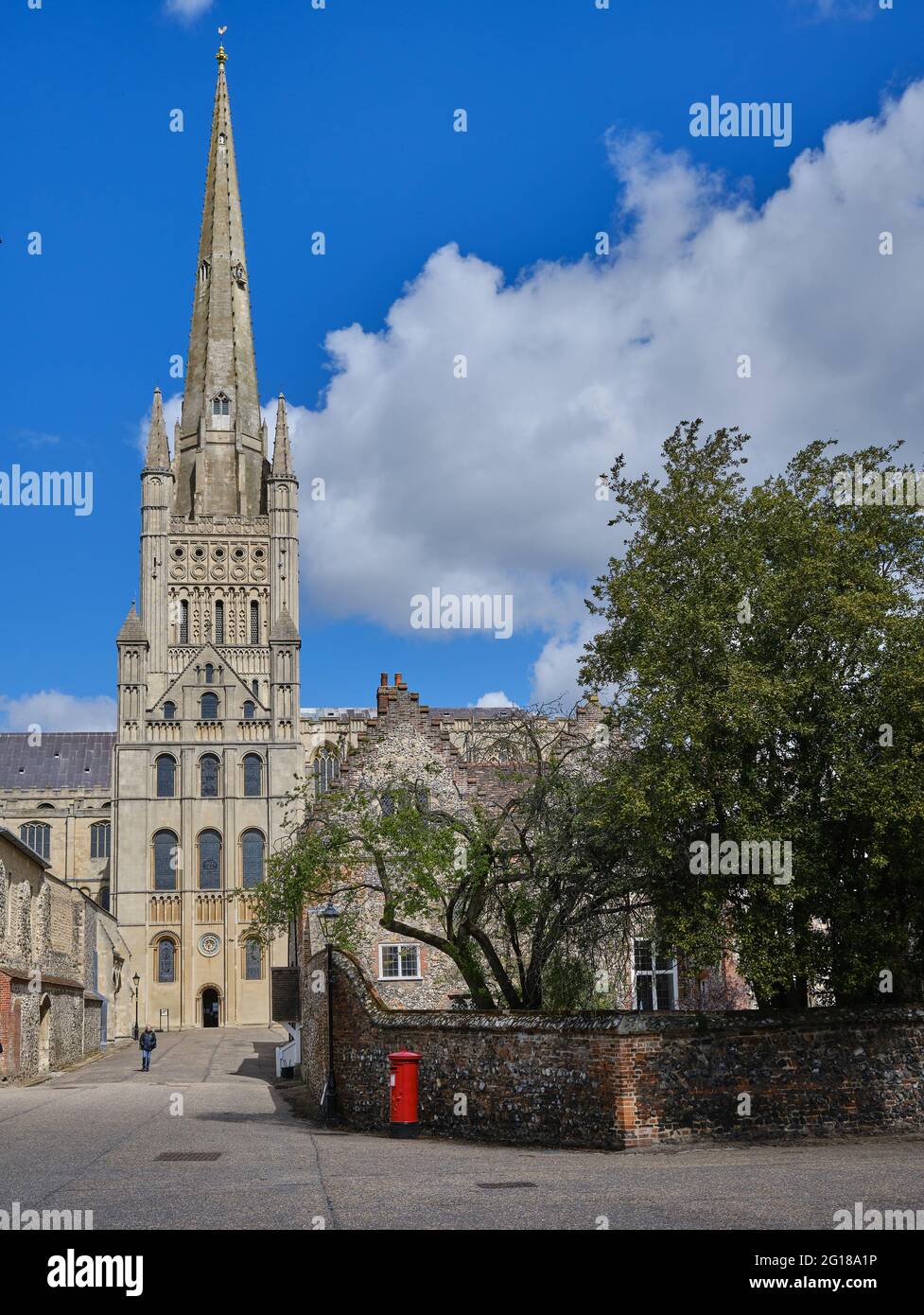 Cathédrale de Norwich, Angleterre Banque D'Images