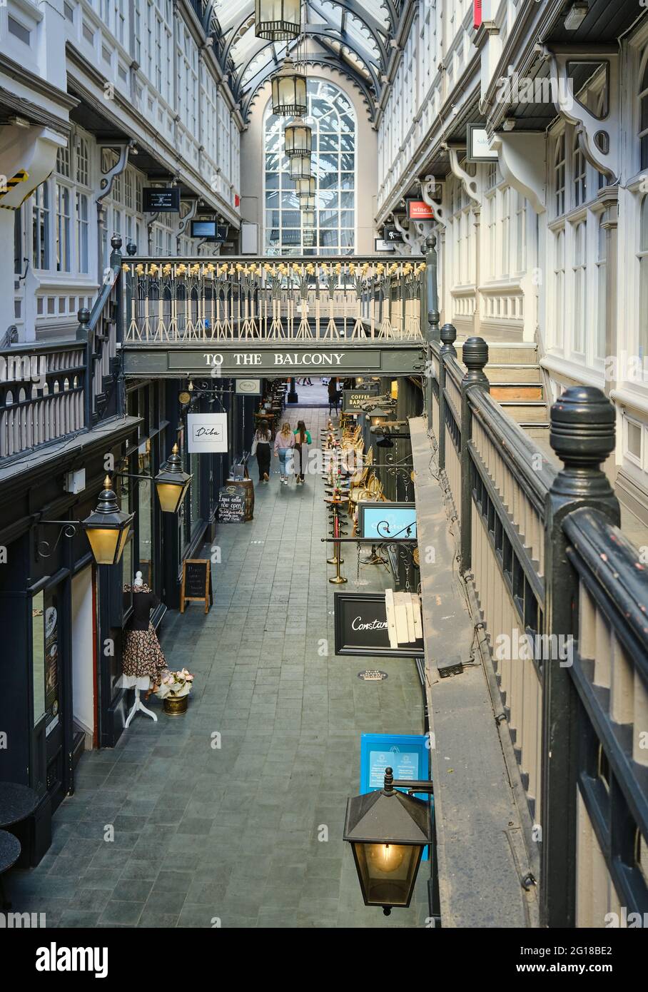 Château de Cardiff, Arcade Banque D'Images