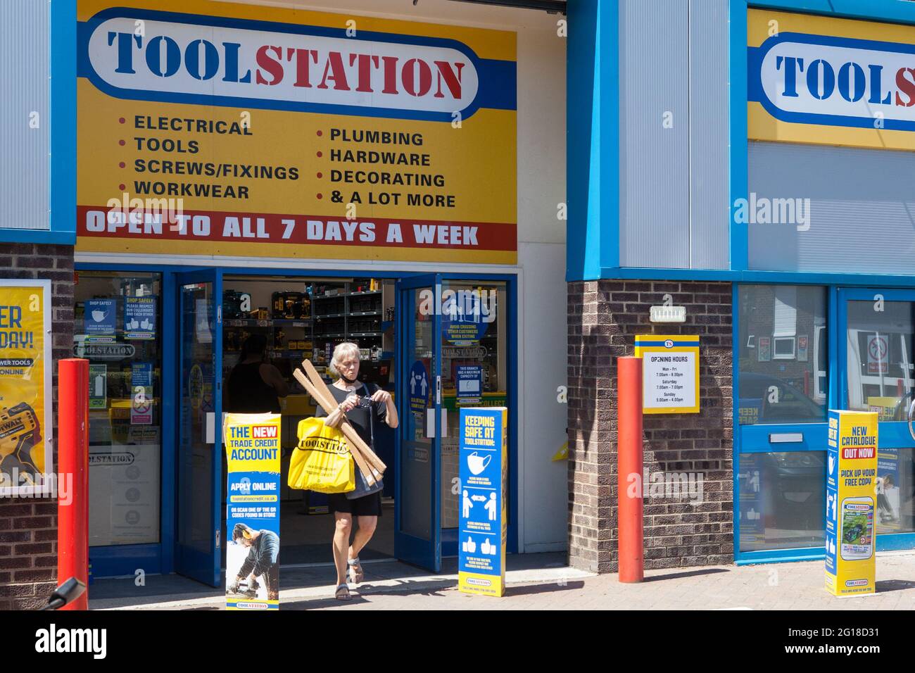 Magasin Tool Station à Brighton, Royaume-Uni Banque D'Images