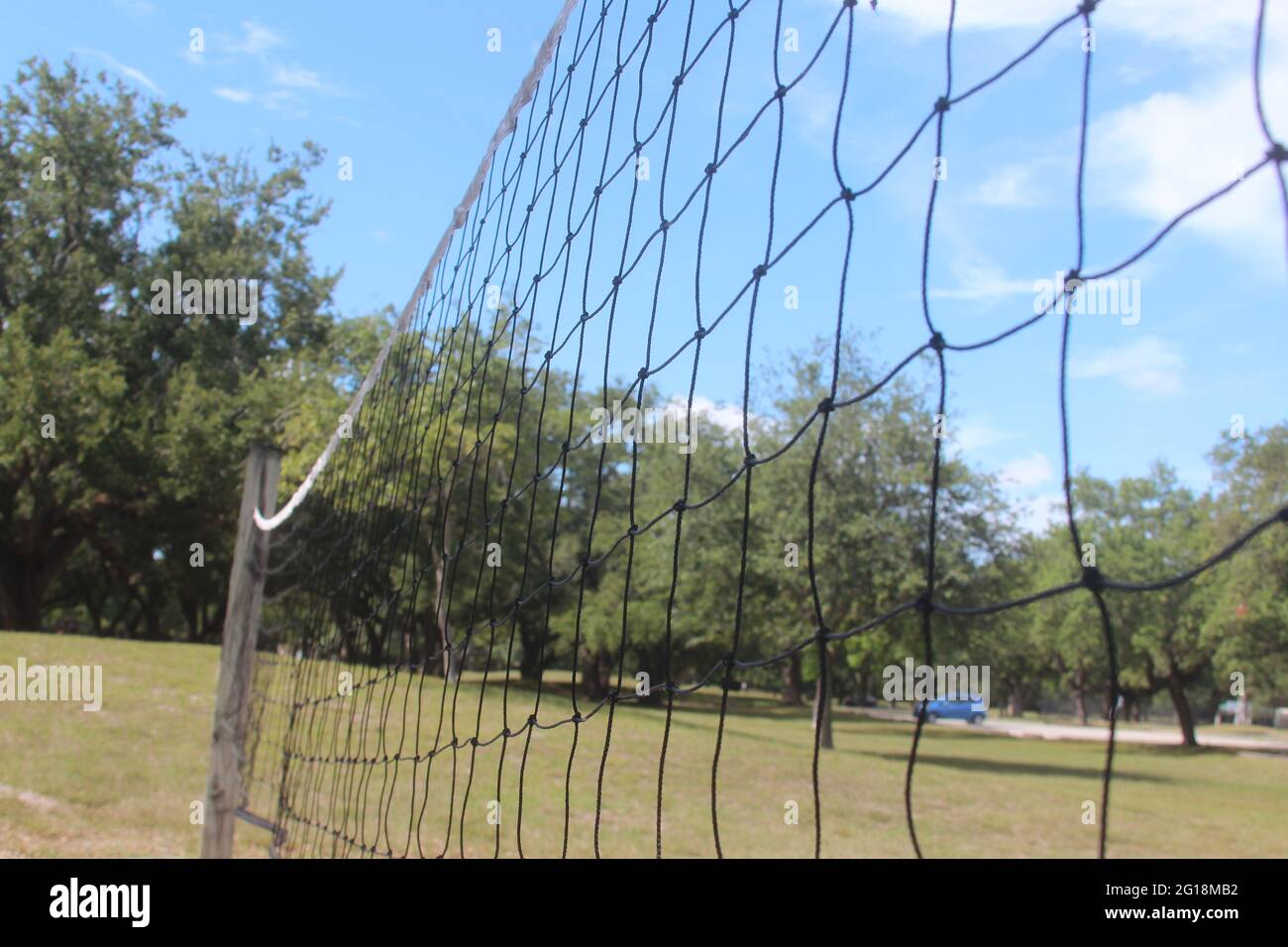 terrain de volley dans le parc Banque D'Images