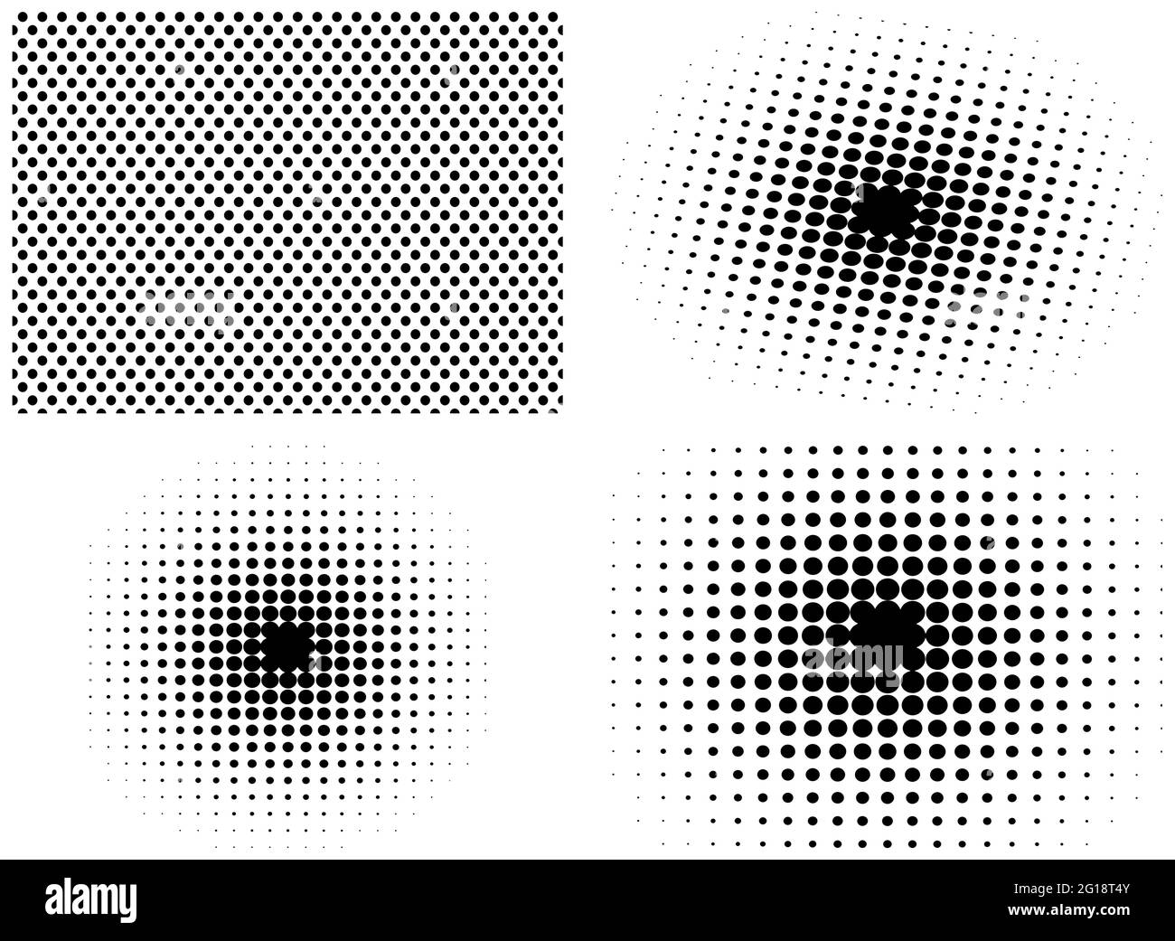 Simple bande dessinée noir style éléments de fond ensemble isolé sur blanc. Collection de motifs de toile de fond abstraits illustrés par vecteur. Illustration de Vecteur