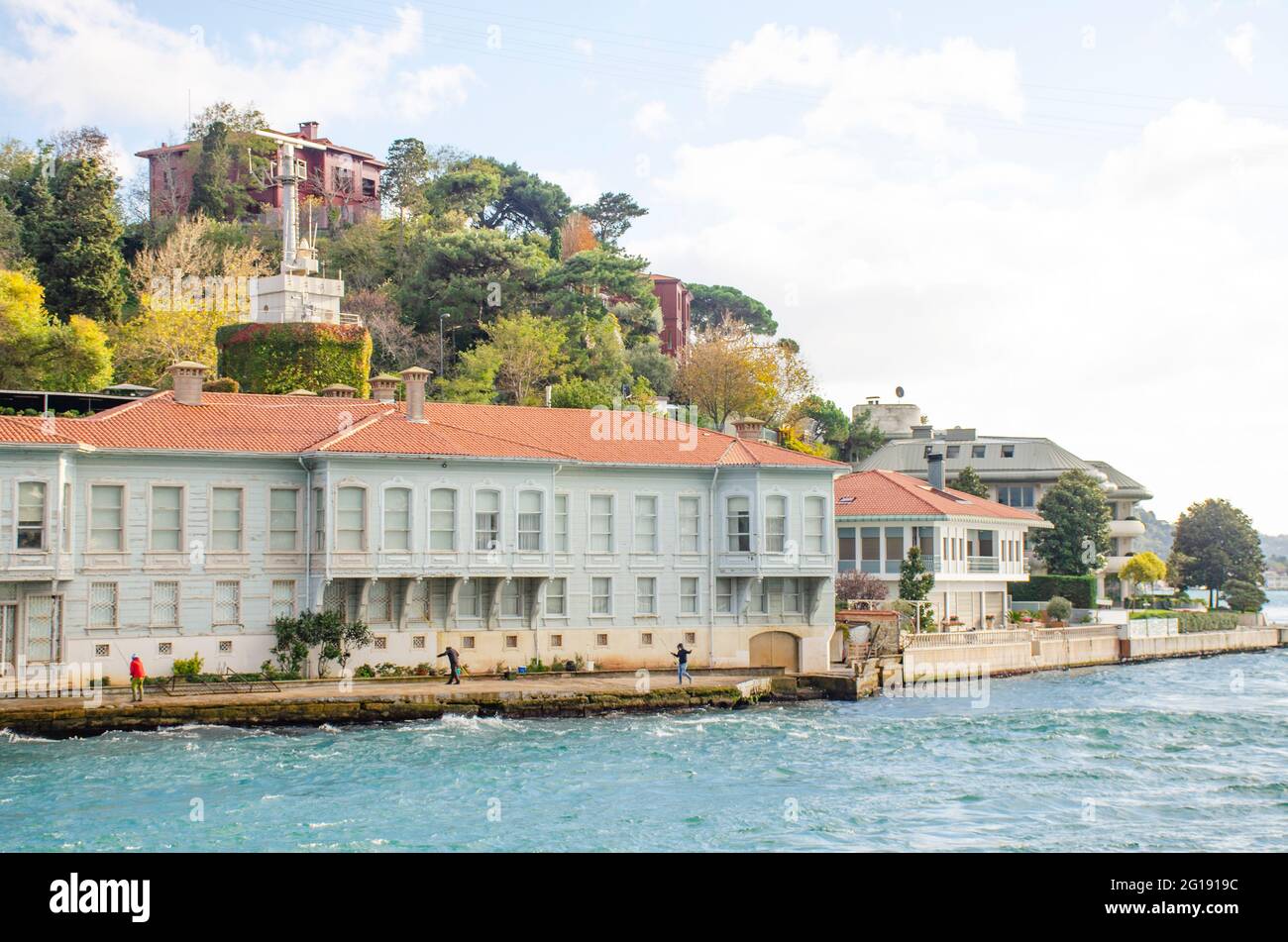 Sites de la Turquie sur le bord de mer à Istanbul Banque D'Images