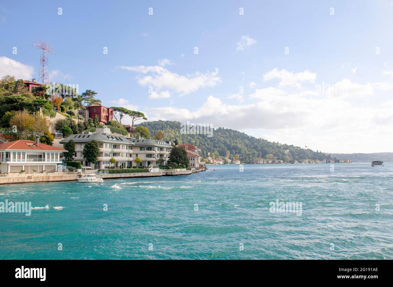 Sites de la Turquie sur le bord de mer à Istanbul Banque D'Images