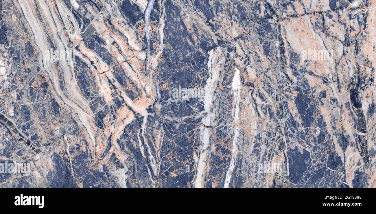 Bleu turquoise calcaire avec haute résolution, barbelette breccia pour décoration extérieure intérieure arrière-plan design, tuiles naturelles quartzite pour céramique. Banque D'Images