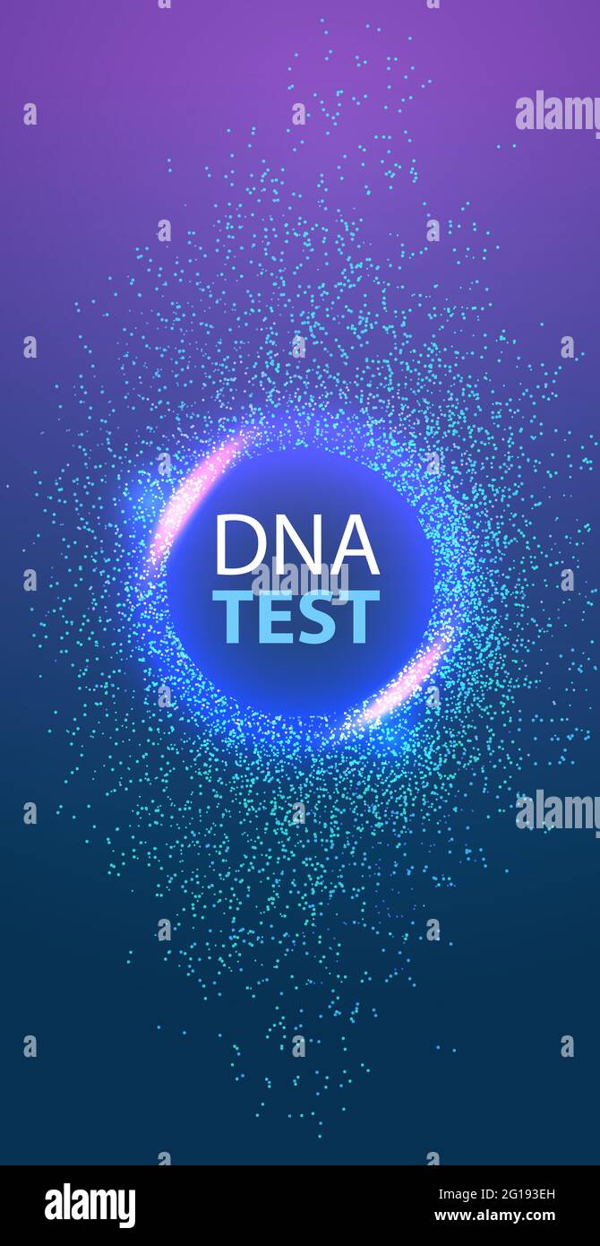 Modèle de science génétique de l'ADN structure moléculaire test clinique de recherche et de test de traitement médical concept Illustration de Vecteur