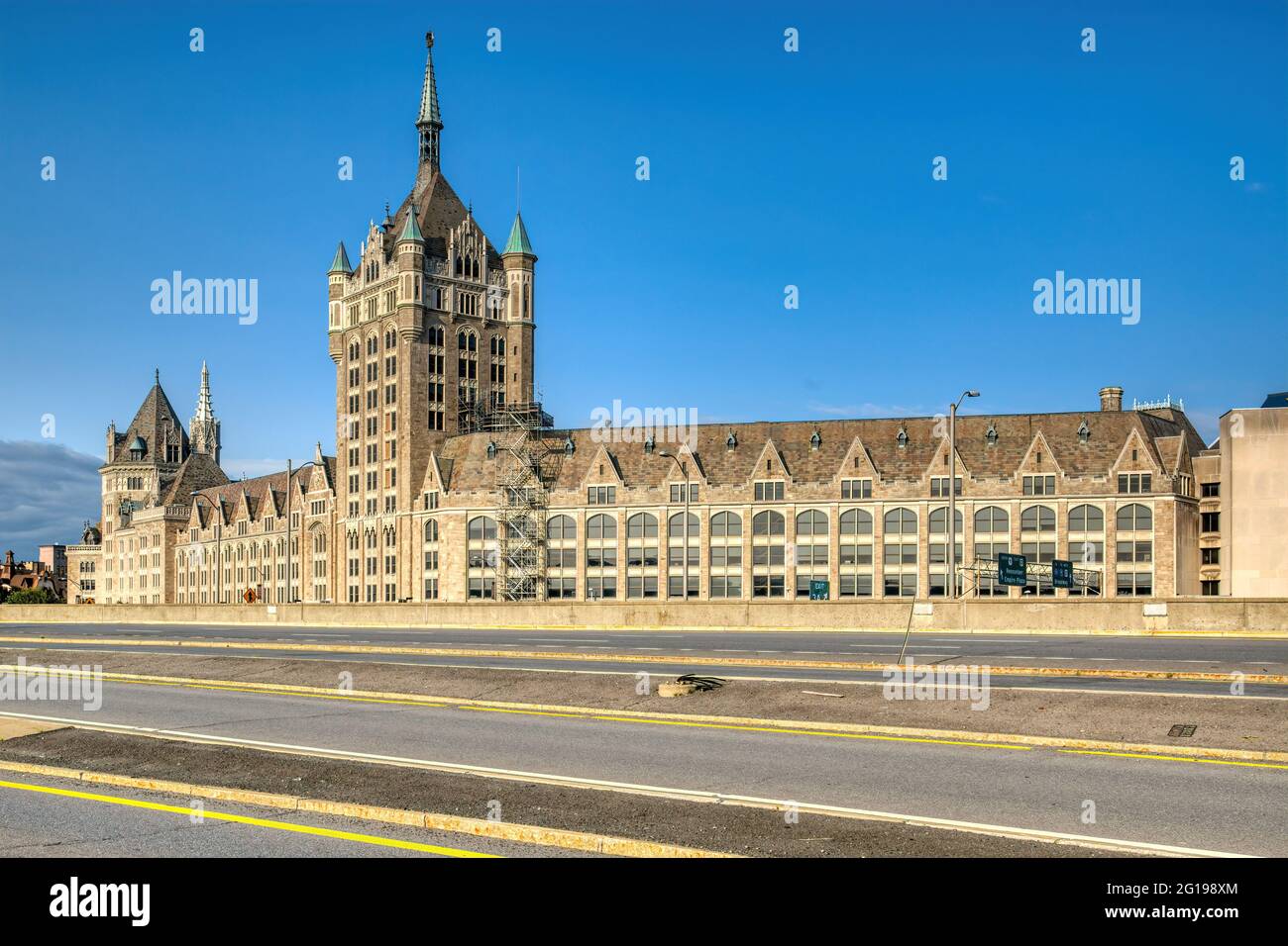 Bâtiment D & H, Albany - Broadway à State Street Banque D'Images