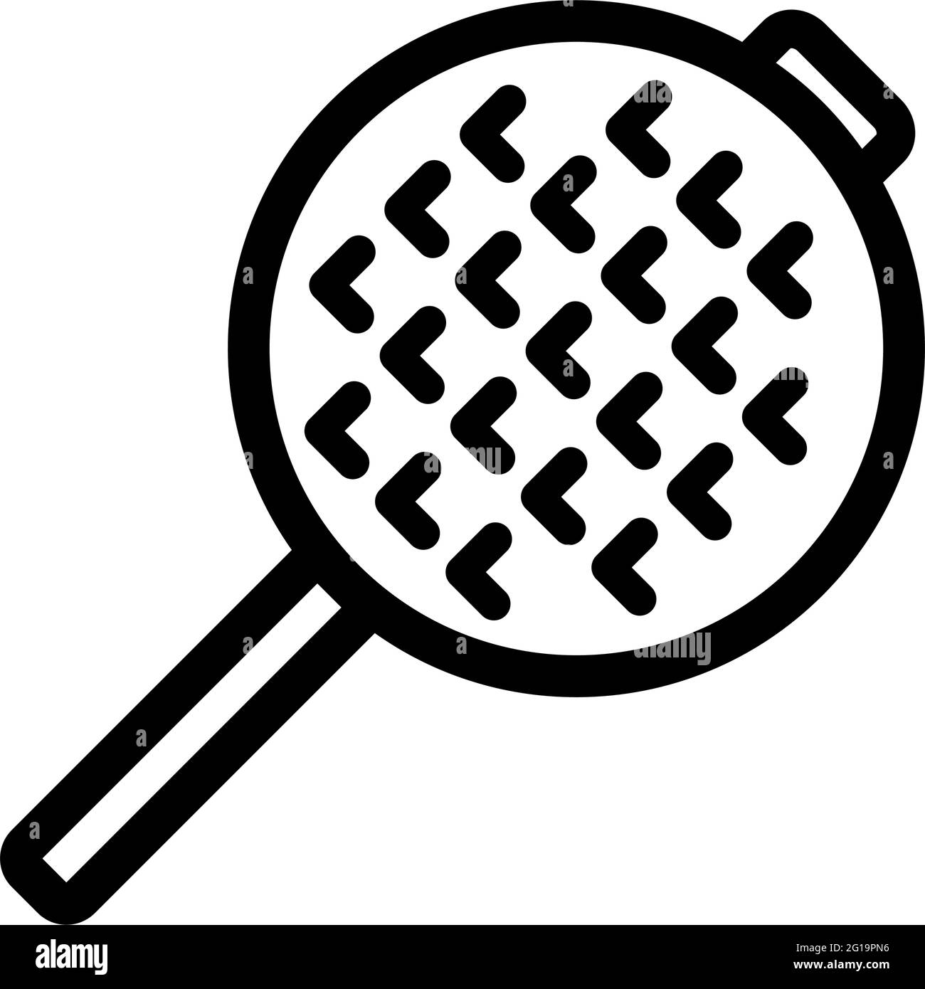 Icône en forme de gaufre vectorielle. Logo gaufré de cuisine pour motif toile isolé sur fond blanc Illustration de Vecteur