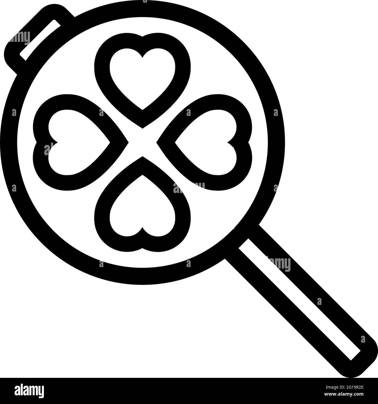 Icône en forme de gaufre vectorielle. Logo gaufré de cuisine pour motif toile isolé sur fond blanc Illustration de Vecteur