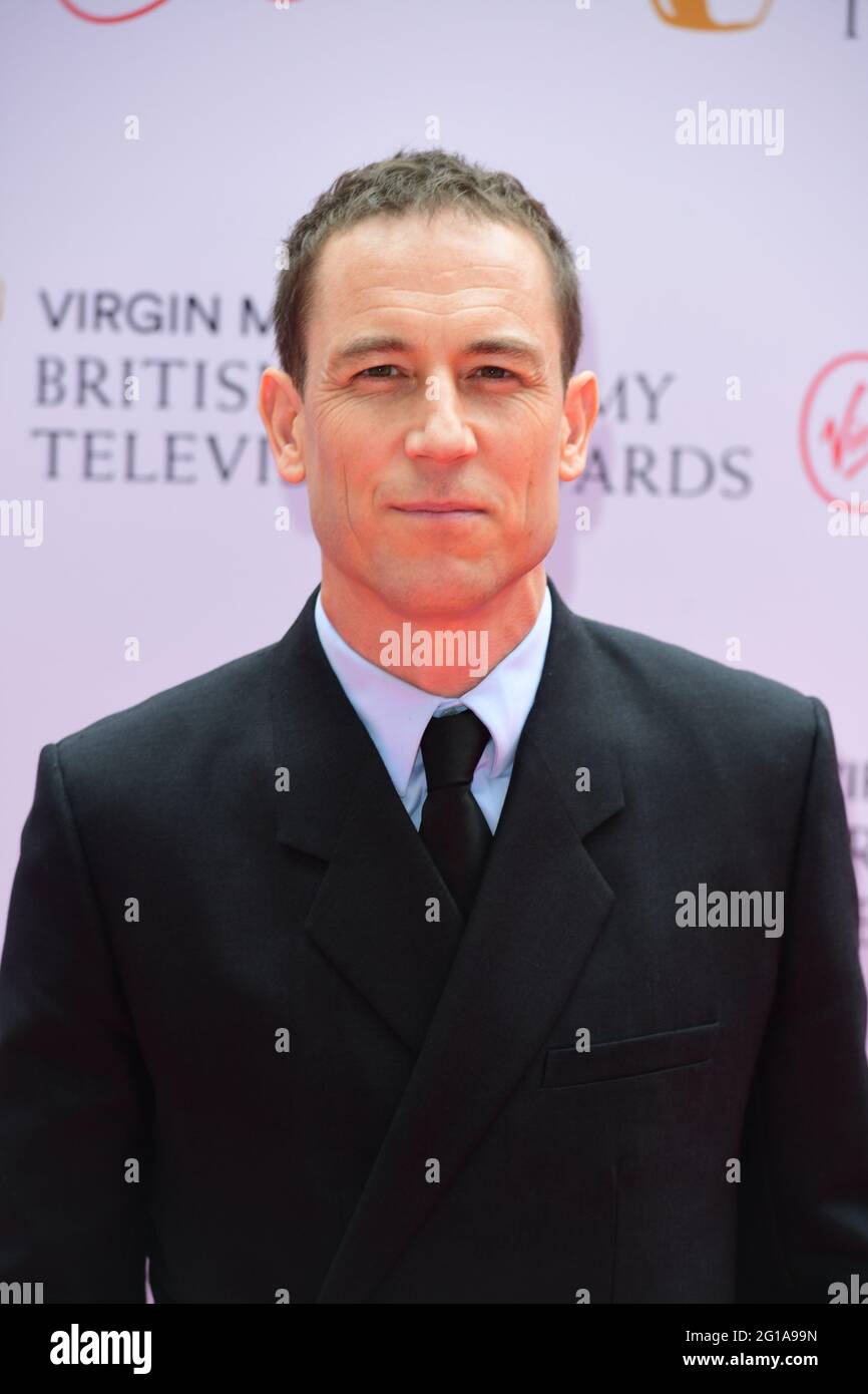 Tobias Menzies arrive pour les prix Virgin Media BAFTA TV au Centre de télévision de Wood Lane, Londres. Date de la photo: Dimanche 6 juin 2021. Banque D'Images