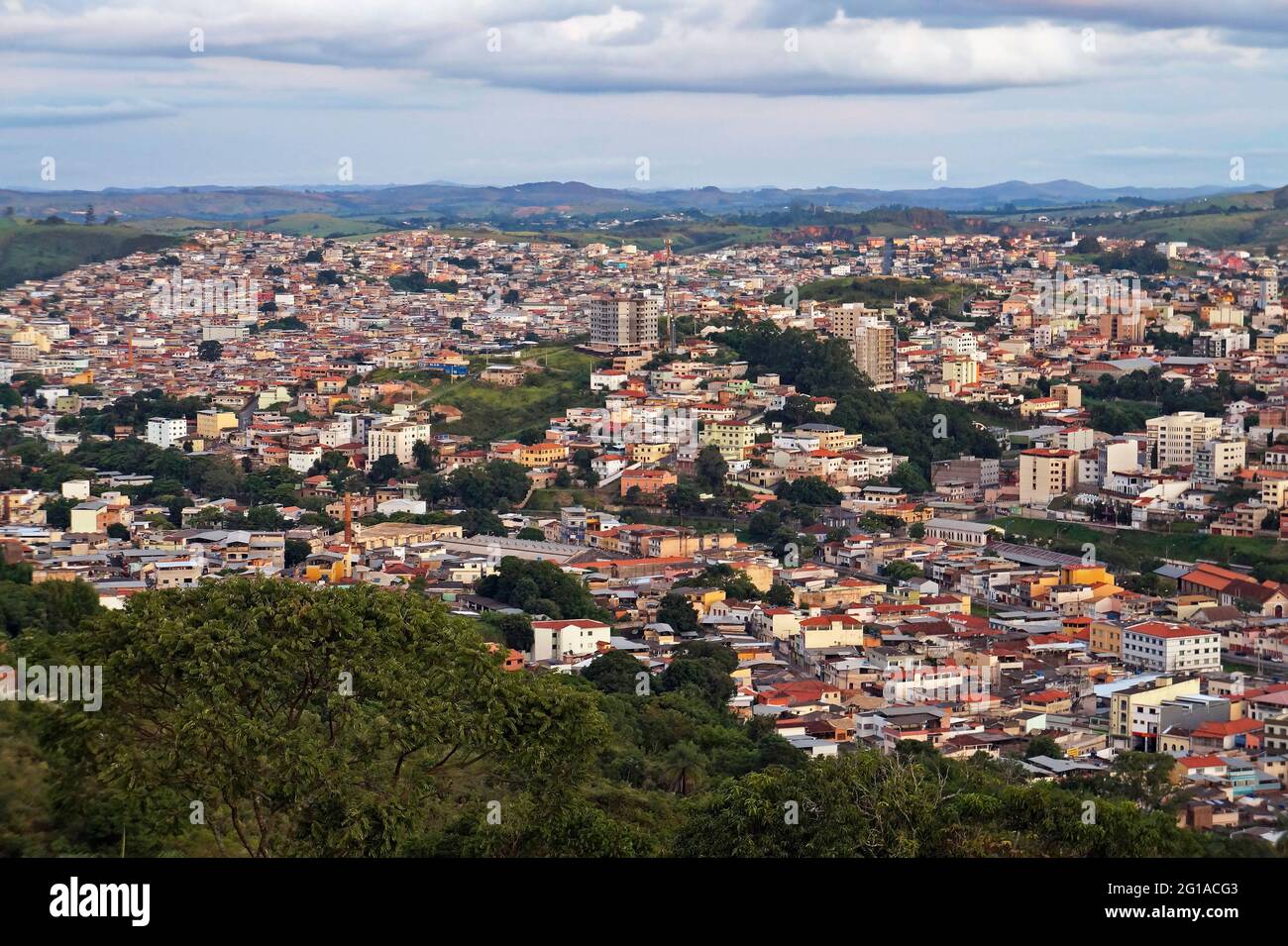 Vue partielle sur la ville de Sao Joao del Rei, Mias Gerais, Brésil Banque D'Images