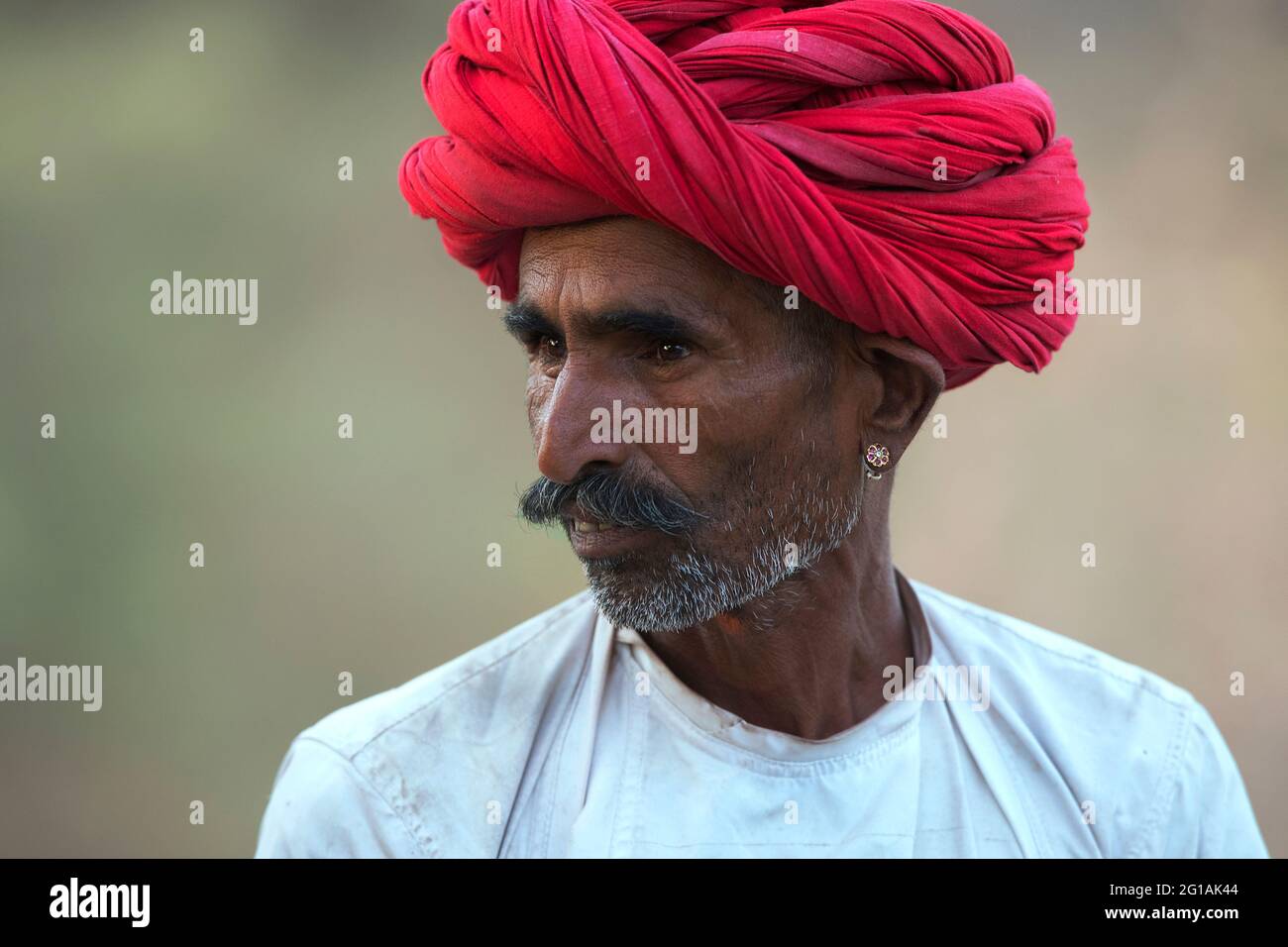 L'image de Berger ou de Rabari a été prise à Bera, Rajasthan, Inde, Asie Banque D'Images