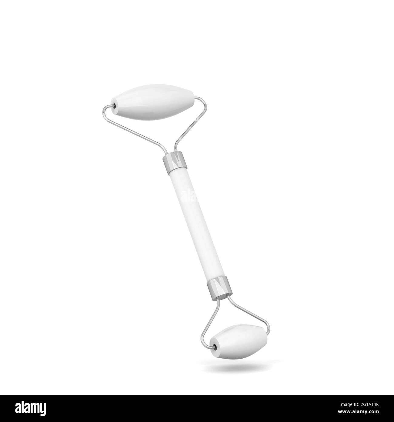 Rouleau facial. illustration 3d isolée sur fond blanc. Outil pour la technique de relaxation Banque D'Images