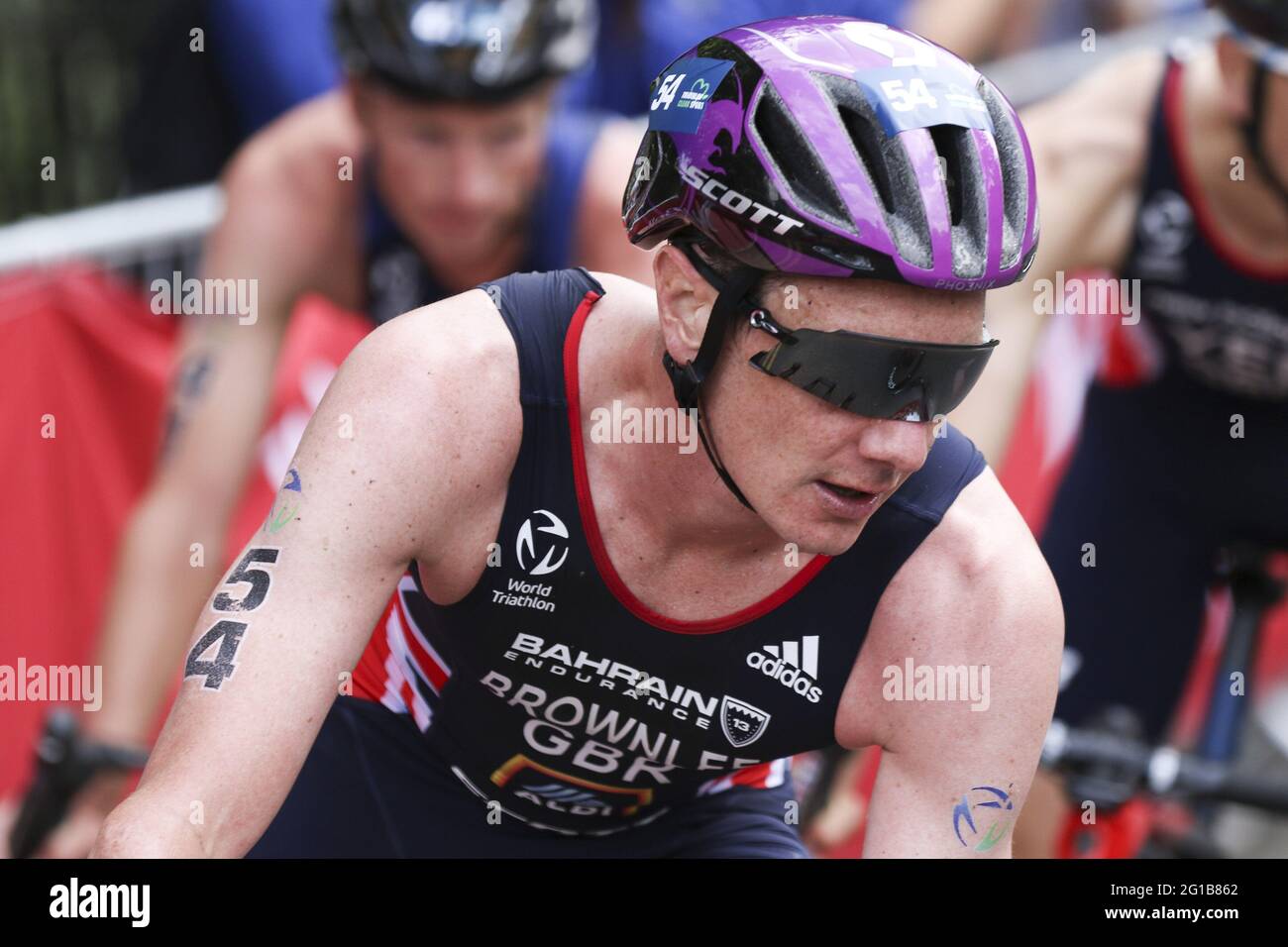 Leeds, Royaume-Uni. 06e juin 2021. Alistair Brownlee en action pendant la série AJ Bell 2021 World Triathlon Para Series à Roundhay Park, Leeds. Crédit: SPP Sport presse photo. /Alamy Live News Banque D'Images