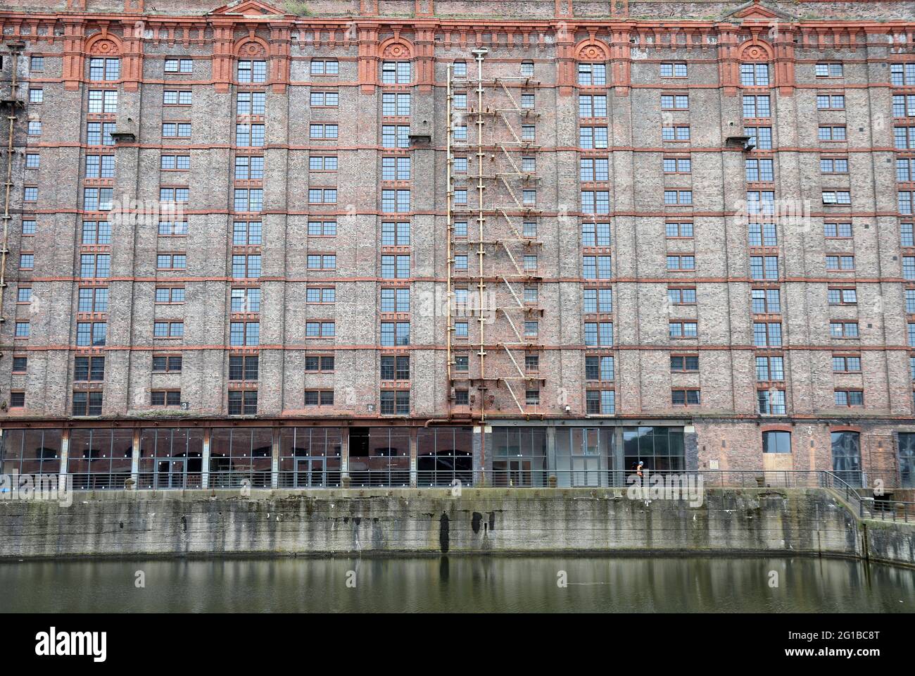 Travaux de restauration et construction d'appartements de luxe à Tobacco Warehouse à Liverpool Banque D'Images