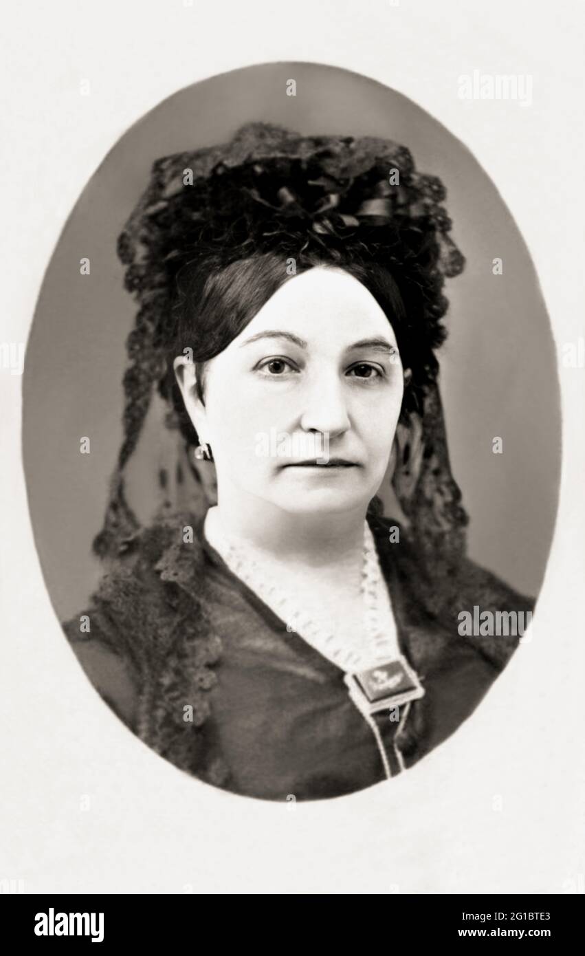 1865 c., Milan , ITALIE : la soprano italienne FANNY SALVINI DONATELLI (  Florence 1815 - Milan 1851 ), née Francesca LUCCHI . Connu pour soutenir le  rôle de Violetta dans la