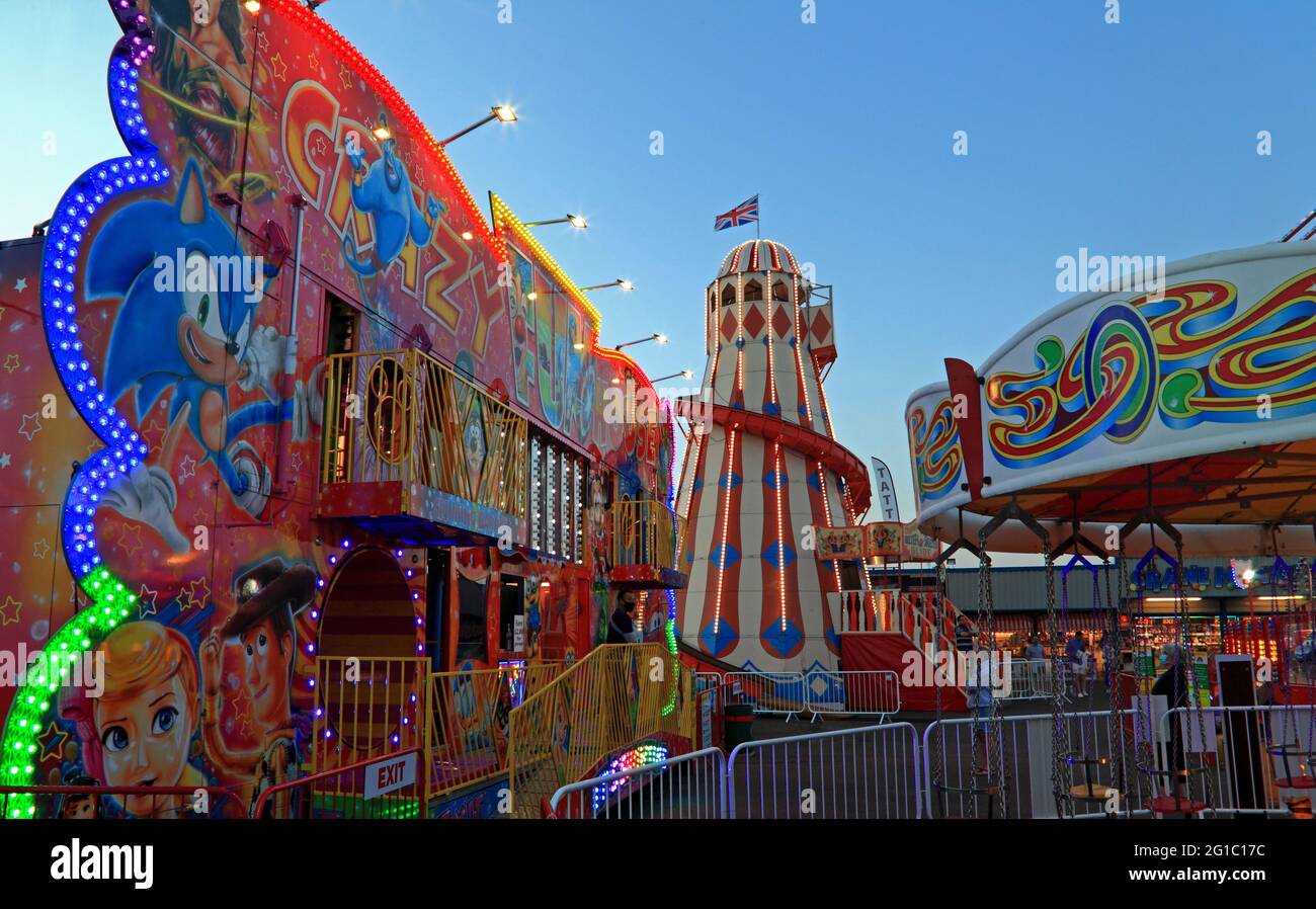 Hunstanton, Pleasure Beach, Funfair, Norfolk, Angleterre Banque D'Images
